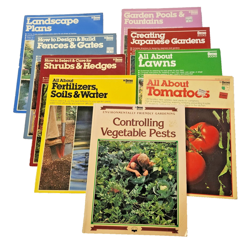 Lot of 9 Ortho DIY Books Home Landscape Lawn Garden Plan Build Maintain